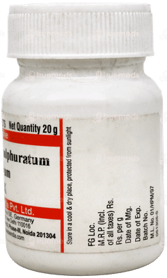 Dr Willmar Schwabe Arsenicum Sulphuratum Flavum 3X Tablet 20Gm