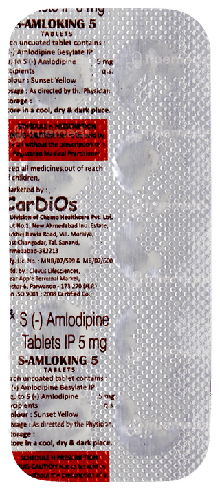 S Amloking 5 Tablet 10