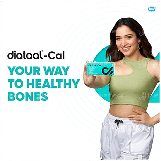 Diataal Cal Strongbones Calcium With Vit D3 Active Absorbable Calcium Strong Bones 10 Tablets