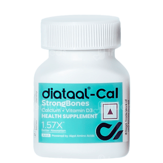 Diataal Cal Strongbones Calcium Vit D3 Active Absorbable Calcium Strong Bones Tablet 30