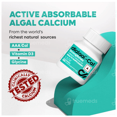 Diataal Cal Strongbones Calcium Vit D3 Active Absorbable Calcium Strong Bones Tablet 30