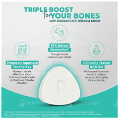 Diataal Cal Strongbones Calcium Vit D3 Active Absorbable Calcium Strong Bones Tablet 30