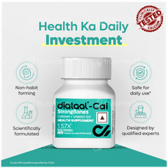 Diataal Cal Strongbones Calcium Vit D3 Active Absorbable Calcium Strong Bones Tablet 30