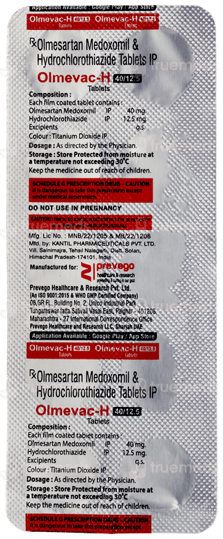 Olmevac H 40/12.5 Tablet 10