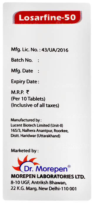 Losarfine 50 Tablet 10