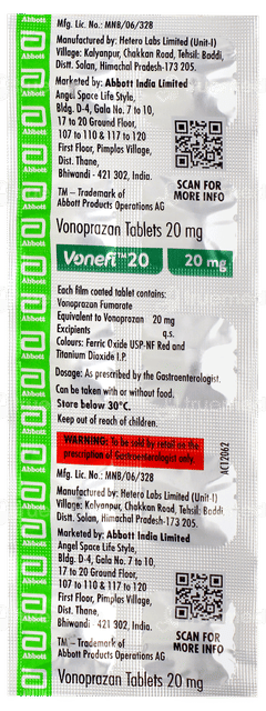 Vonefi 20 Tablet 10 Vonefi 20 Tablet 10