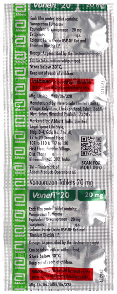 Vonefi 20 Tablet 10 Vonefi 20 Tablet 10