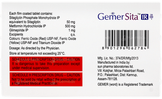 Gemer Sita Ir 50/500/1 Tablet 10