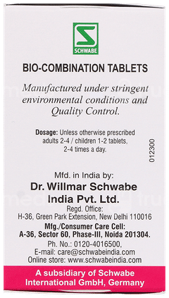 Dr Willmar Schwabe Bio Combination Bc 25 Tablet 25Gm