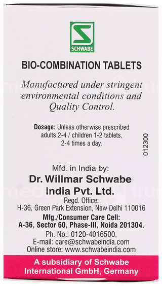 Dr Willmar Schwabe Bio Combination Bc 25 Tablet 25Gm