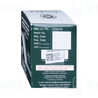 Kottakkal Ayurveda Manjishthadi Kwatham Brihat Tablet 10