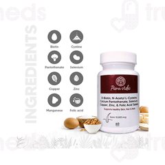 Pura Vida Biotin 10000mcg Tablet 60