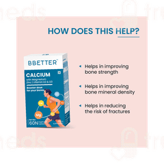 Bbetter Calcium With Magnesium Zinc Vitamin K2 & D3 Tablet 60
