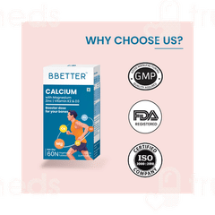 Bbetter Calcium With Magnesium Zinc Vitamin K2 & D3 Tablet 60
