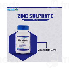 Healthvit Zinc Sulphate 50mg Tablet 60