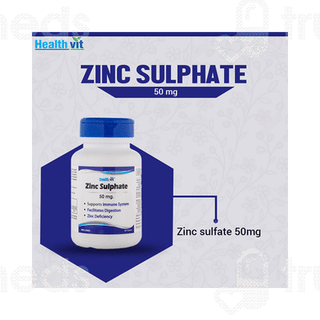 Healthvit Zinc Sulphate 50mg Tablet 60