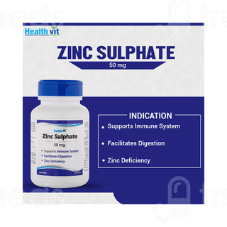 Healthvit Zinc Sulphate 50mg Tablet 60