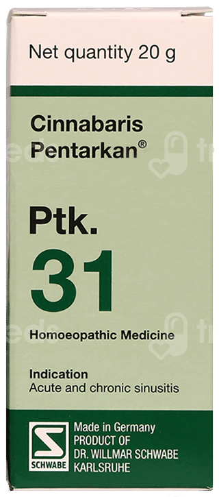 Dr Willmar Schwabe Cinnabaris Pentarkan Ptk 31 Tablet 20Gm