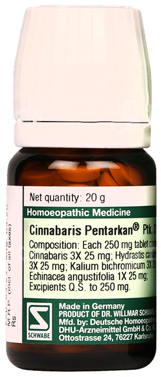 Dr Willmar Schwabe Cinnabaris Pentarkan Ptk 31 Tablet 20Gm