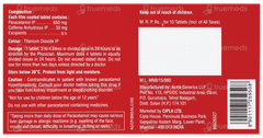 Paracip Pain Relief Tablet 10 Paracip Pain Relief Tablet 10