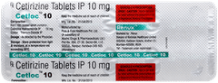 Cetloc 10 Tablet 10