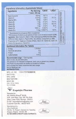 Curcuzit Tablet 10