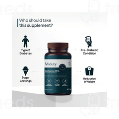 Miduty Berberine 98% Blood Sugar Control Tablet 60