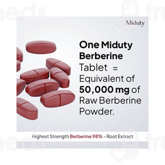 Miduty Berberine 98% Blood Sugar Control Tablet 60