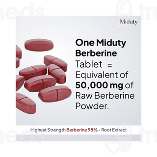 Miduty Berberine 98% Blood Sugar Control Tablet 60