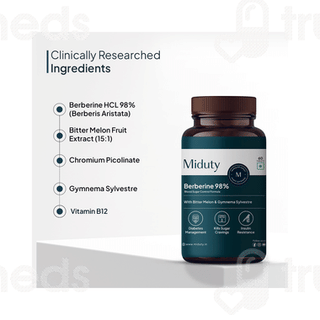 Miduty Berberine 98% Blood Sugar Control Tablet 60