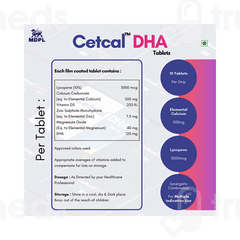 Cetcal Dha Tablet 10