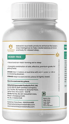 Maharishi Ayurveda Worry Free Tablet 60
