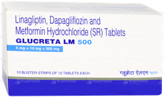 Glucreta Lm 500 Tablet 10 Glucreta Lm 500 Tablet 10