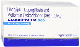 Glucreta Lm 500 Tablet 10