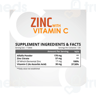 Himalayan Organics Zinc With Vitamin C Tablet 120