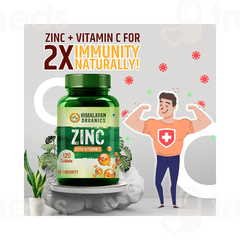 Himalayan Organics Zinc With Vitamin C Tablet 120