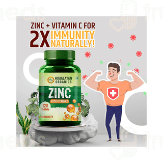 Himalayan Organics Zinc With Vitamin C Tablet 120