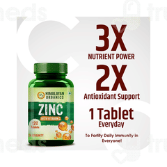 Himalayan Organics Zinc With Vitamin C Tablet 120