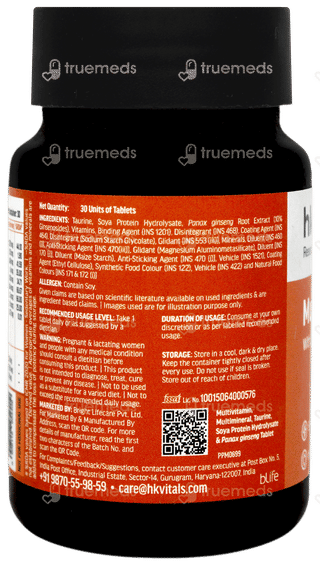 Healthkart Hk Vitals Multivitamin With Zinc & Vitamin C Tablet 30