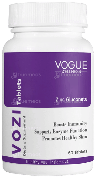 Vogue Wellness Vozi Zinc Gluconate Tablet 60