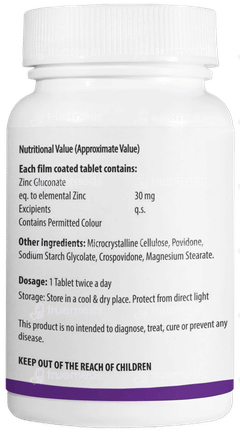 Vogue Wellness Vozi Zinc Gluconate Tablet 60