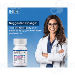 Inlife Multivitamin And Multiminerals With Pre & Probiotics Tablet 60