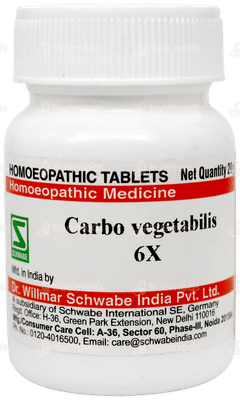 Dr Willmar Schwabe Carbo Vegetabilis 6x Tablet 20gm Dr Willmar Schwabe Carbo Vegetabilis 6x Tablet 20gm
