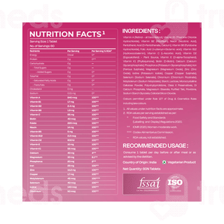 Nutrabay Pro Active Multivitamin Women Tablet 60