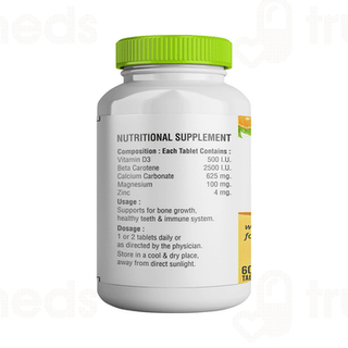 Medilexicon Vitamin D With Beta Carotene Tablet 60