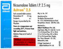Acitrom 2.5 Tablet 30