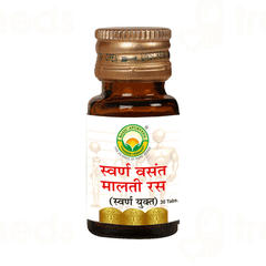 Basic Ayurveda Swarn Vasant Malti Ras With Gold Tablet 30
