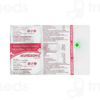 Akuneuron Lc Tablet 10 - Uses, Side Effects, Dosage, Price | Truemeds
