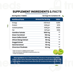 Himalayan Organics L Carnitine 2000mg Vegetarian Tablet 120
