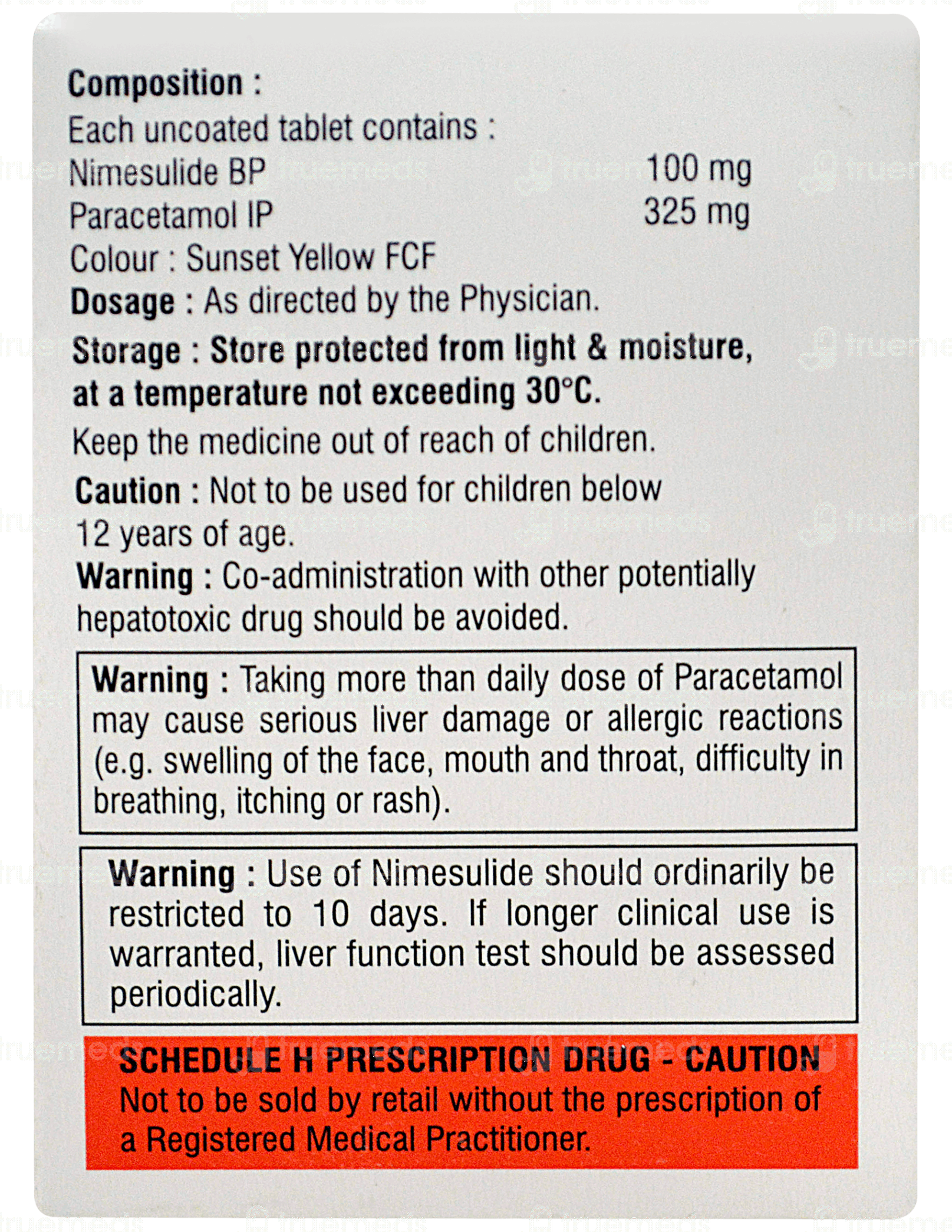 Gesnim P 100/500 MG | Order Gesnim P 100/500 MG Tablet Online at Truemeds